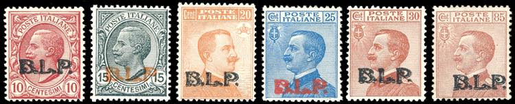 1923 - Soprastampati BLP del III ... 