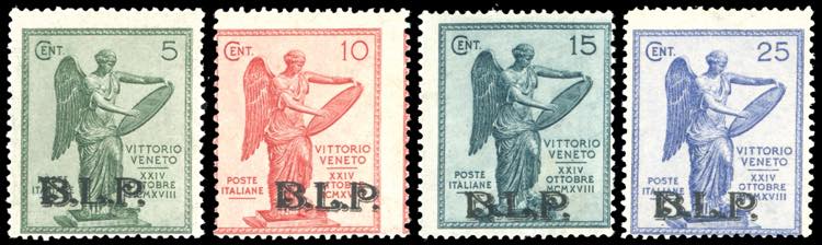 1922 - Vittoria, soprastampa BLP, ... 