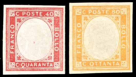 1861 - 40 cent. e 80 cent. non ... 