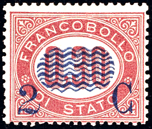 1878 - 2 cent. su 0,30 lire ... 