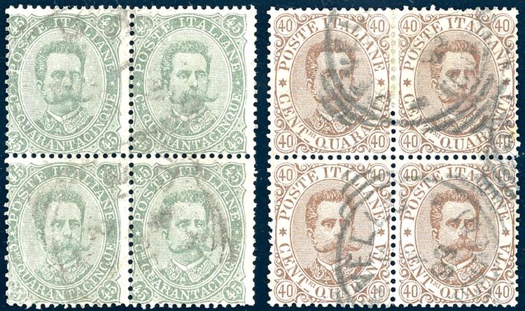 1889 - 40 cent. bruno e 45 cent. ... 