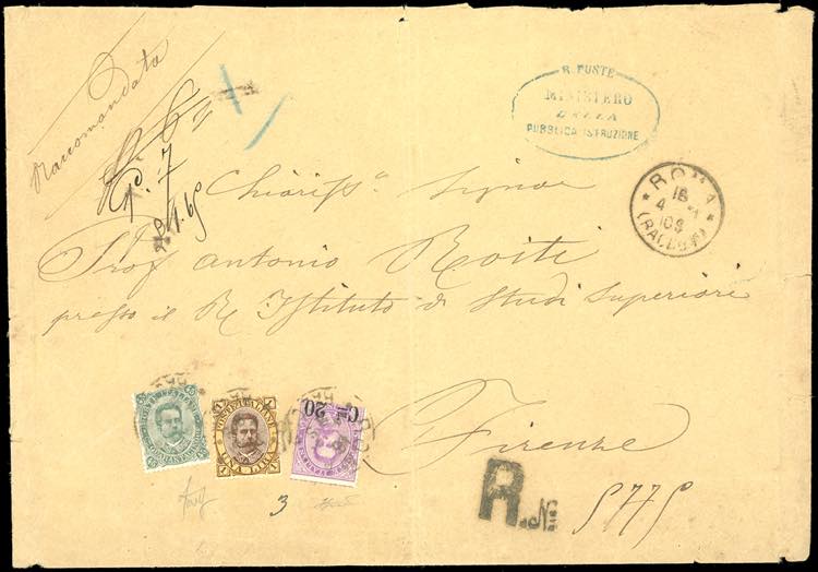 1891 - 1 lira, 45 cent., 20 cent. ... 