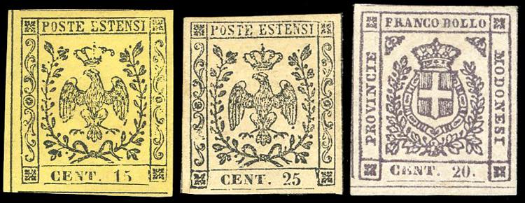 1852/1859 - Tre esemplari del ... 