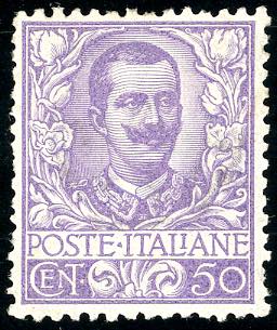 1901 - 50 cent. Floreale (76), ... 