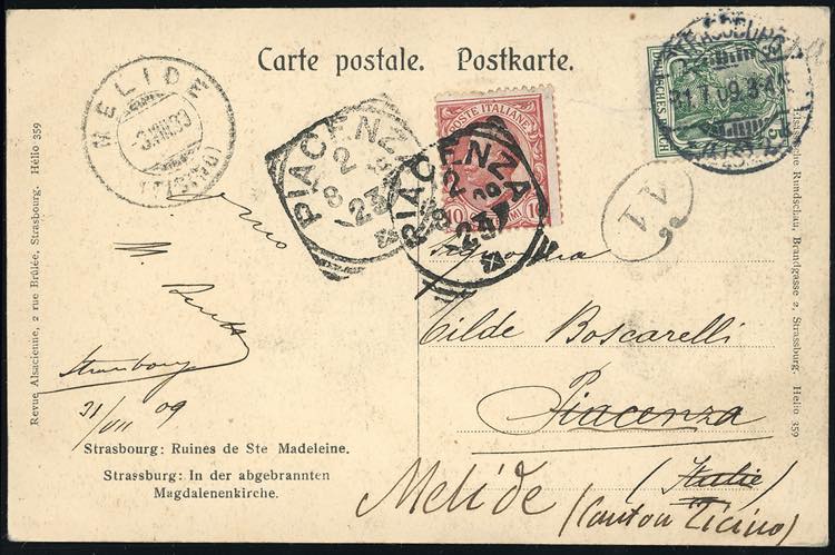 1909 - 5 pf. Allegoria (Unificato ... 