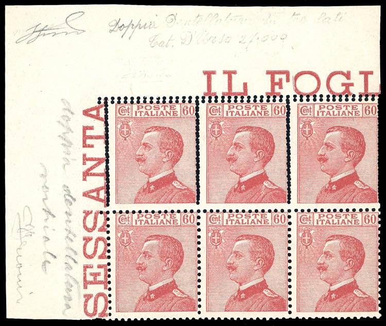 1918 - 60 cent. Michetti, blocco ... 