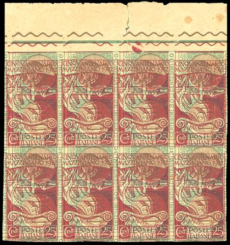 1922 - 25 cent. Mazzini (128), ... 
