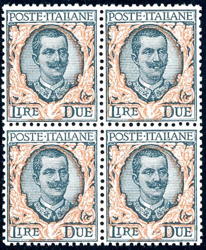 1923 - 2 lire Floreale (150), ... 