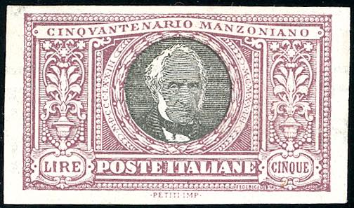 1923 - 5 lire Manzoni, non ... 