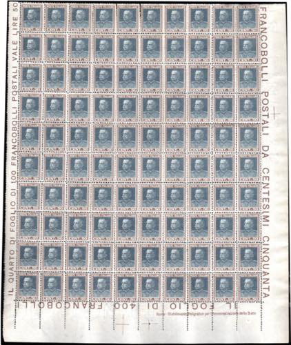 1927 - 50 cent. Parmeggiani (218), ... 