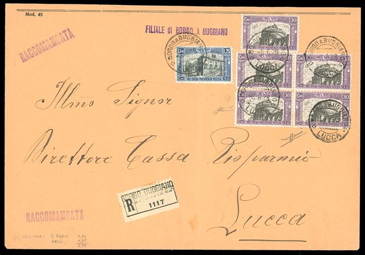 1928 - 30 + 10 cent. blocco di ... 