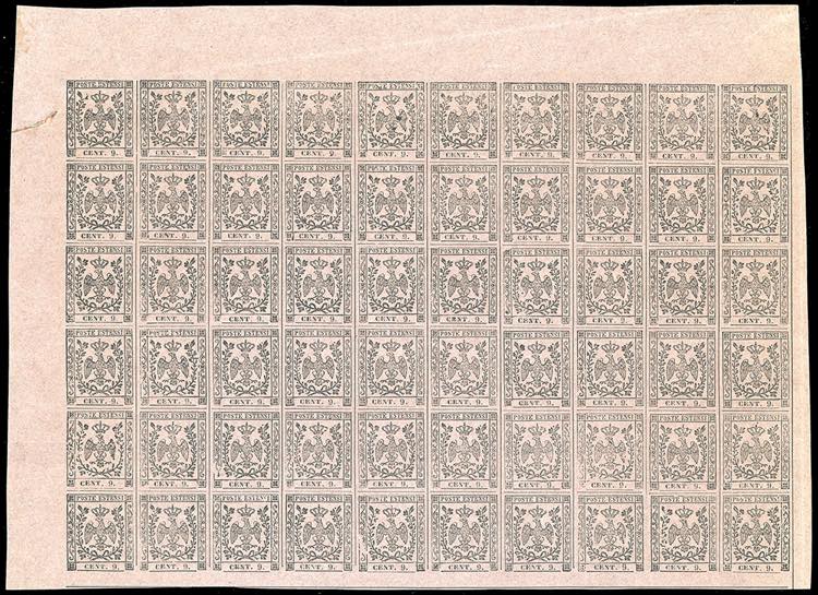 1855 - 9 cent. violetto grigio, ... 