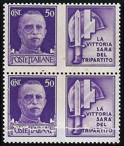 1942 - 50 cent. Milizia, coppia ... 