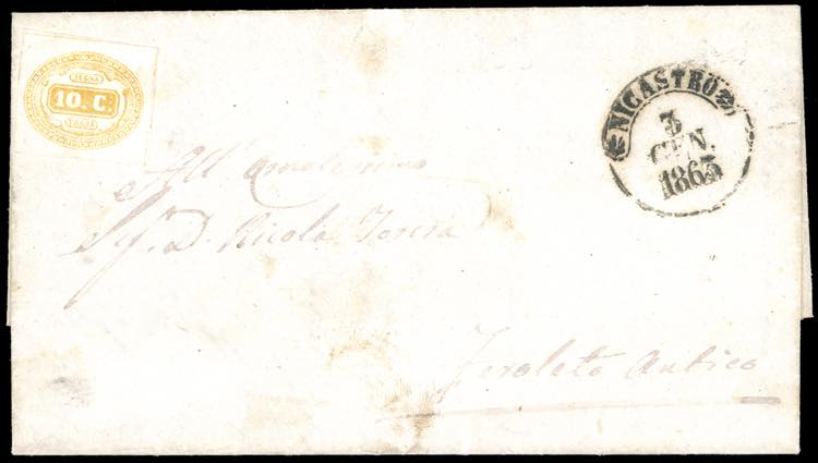 1863 - 10 cent. giallo (1), ... 
