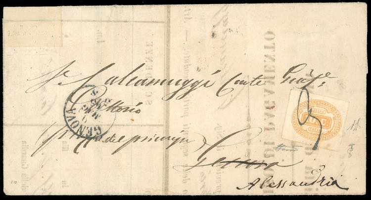 1865 - 10 cent. ocra (1a), ... 