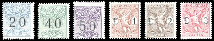 1924 - Serie completa (1/6), gomma ... 