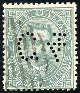 FRANCALETTERE 1887 - 4 cent. su 5 ... 