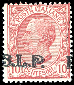 1923 - 10 cent. rosa, soprastampa ... 
