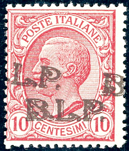 1923 - 10 cent. rosa, doppia ... 