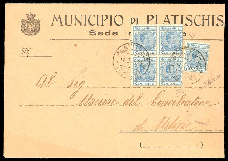 1923 - 10 cent. marca da bollo ... 