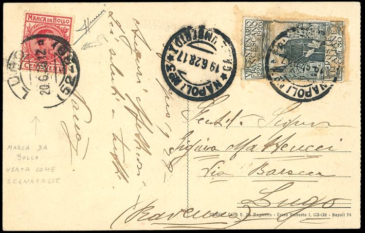 1928 - 20 cent. marca da bollo ... 