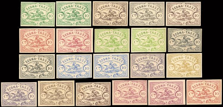 1864 - 10 cent. Saggio Hummel ... 