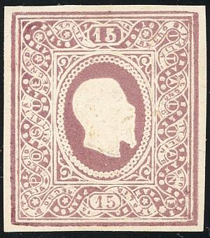 1864 - 15 cent. Saggio Re, ovale ... 