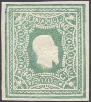 1864 - 40 cent. Saggio Re, stelle ... 