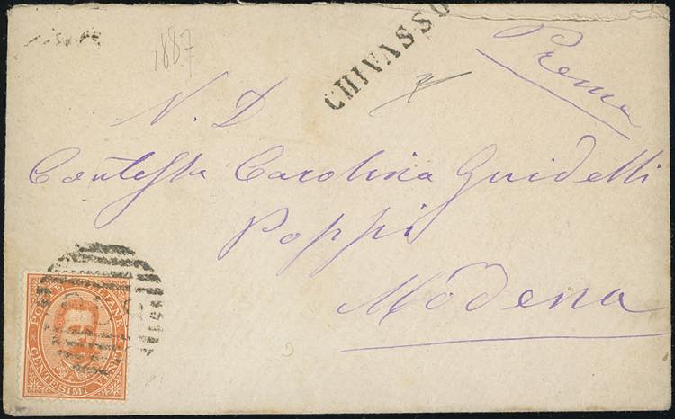 CHIVASSO, lineare - 20 cent. (39), ... 