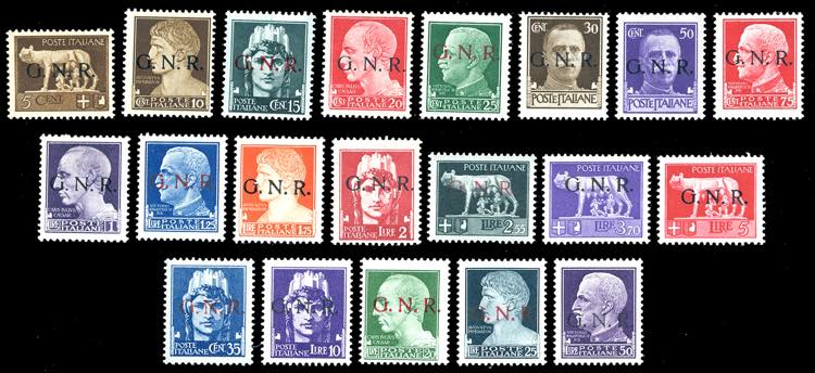 1944 - Soprastampati G.N.R. ... 