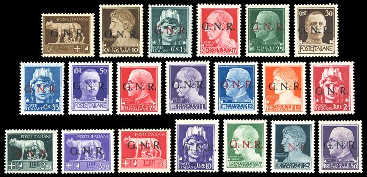 1944 - Soprastampati G.N.R., ... 