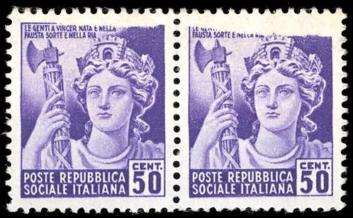 1944 - 50 cent. Monumenti ... 