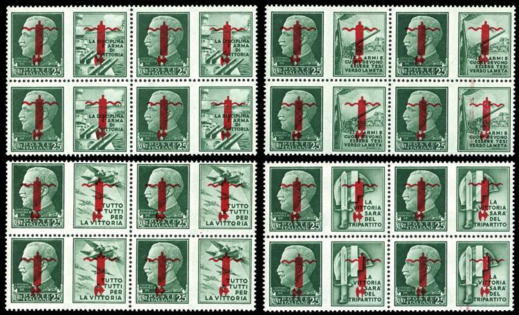 1944 - 25 cent. soprastampa fascio ... 