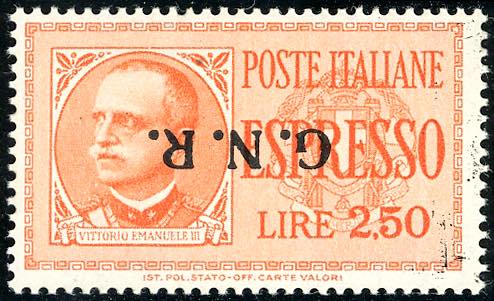 1943 - 2,50 lire soprastampa ... 