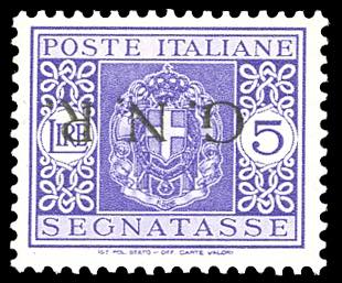 1943 - 5 lire soprastampa G.N.R. ... 