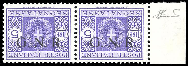 1943 - 5 lire soprastampa G.N.R. ... 