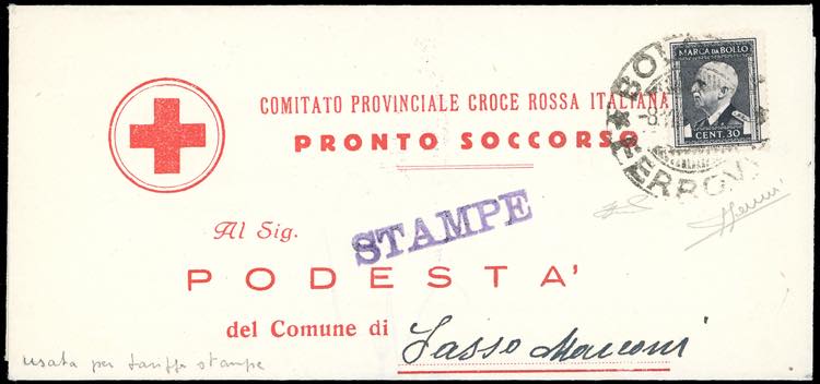 1943 - 30 cent. marca da bollo ... 