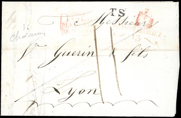 1836 - Lettera prefilatelica da ... 