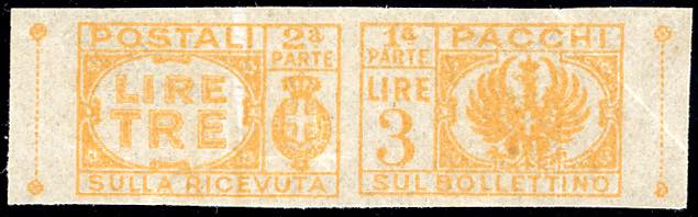 PACCHI POSTALI 1946 - 3 lire senza ... 