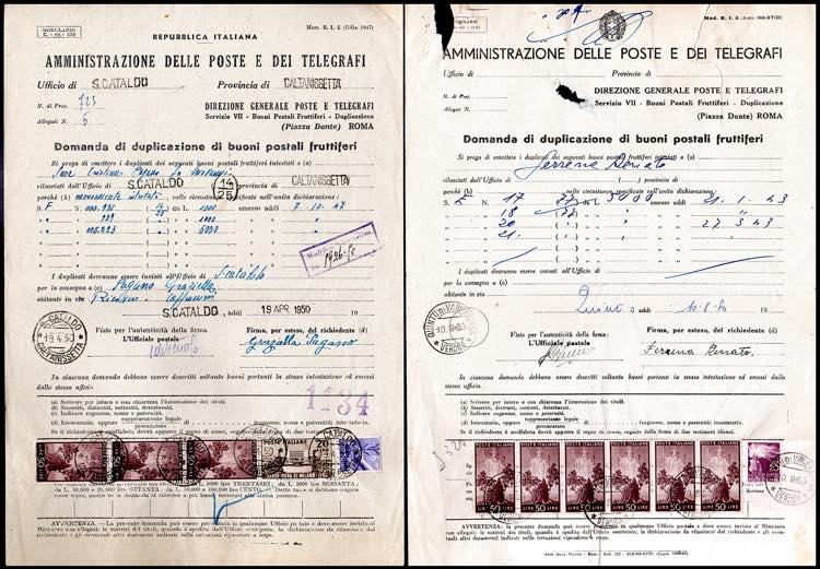 1950 - Due moduli di duplicazione ... 