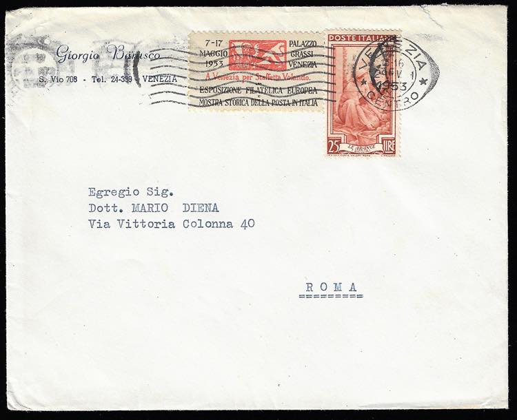 1953 - 25 cent. Lavoro (643), con ... 