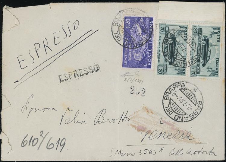 1951 - 20 lire Monteccasino, 20 ... 