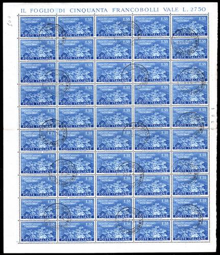 1951 - 55 lire Montecassino (665), ... 