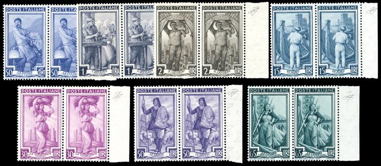 1955/57 - Lavoro, filigrana ... 