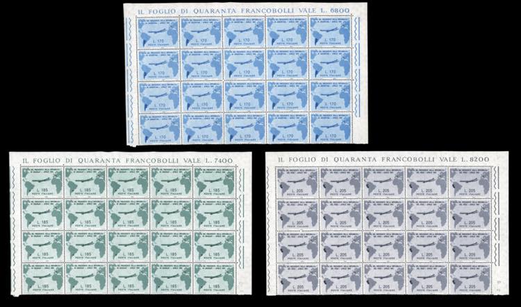 1961 - Gronchi, 20 seriette di tre ... 