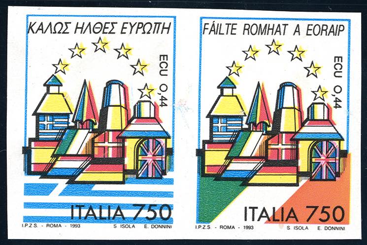 1993 - 750 lire Grecia e Irlanda, ... 