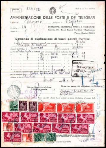 1949 - 15 lire espresso, 10 ... 