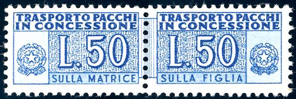 1953 - 50 lire, filigrana ruota ... 