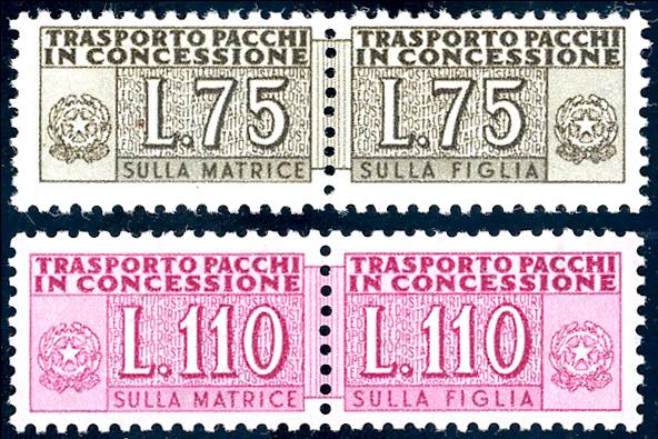 1955 - 75 lire e 110 lire, ... 