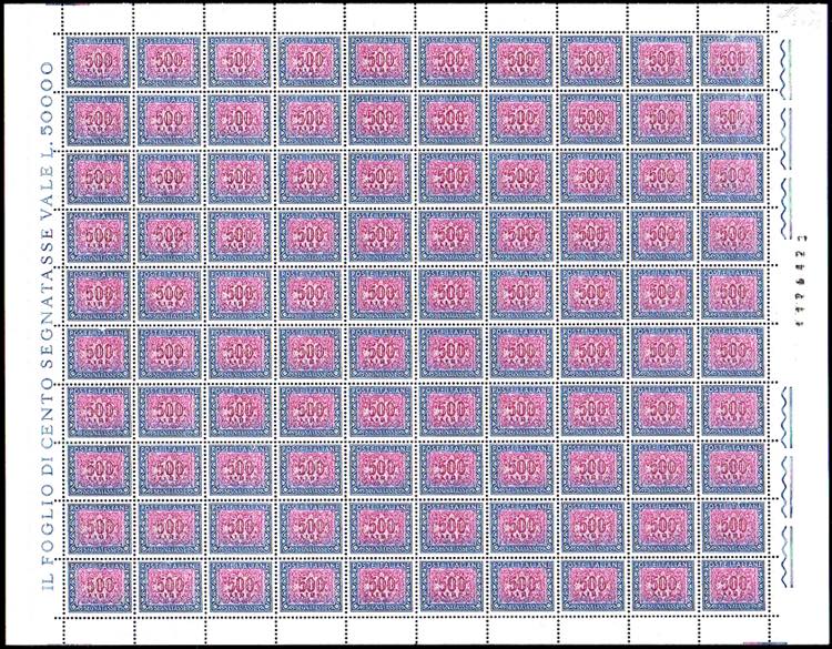 1981 - 500 lire filigrana stelle, ... 